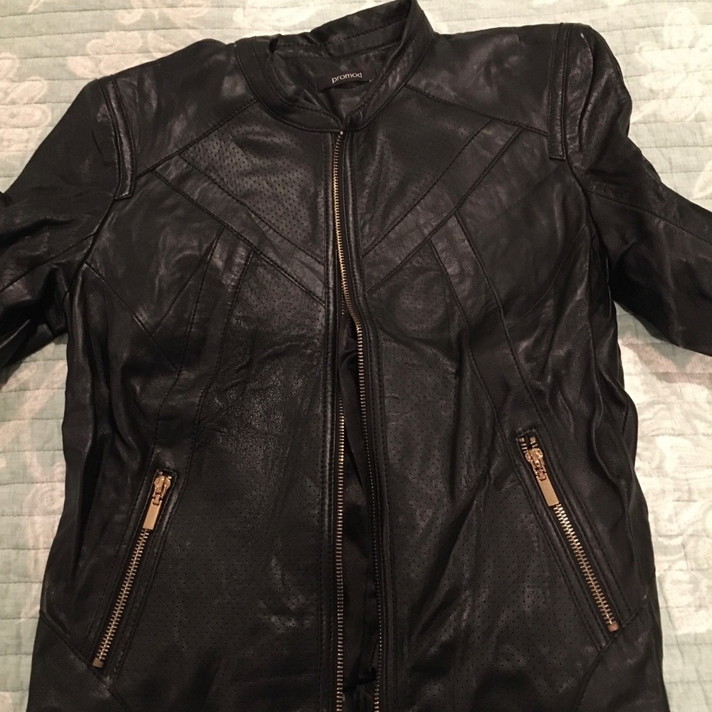 Black leather jacket never worn